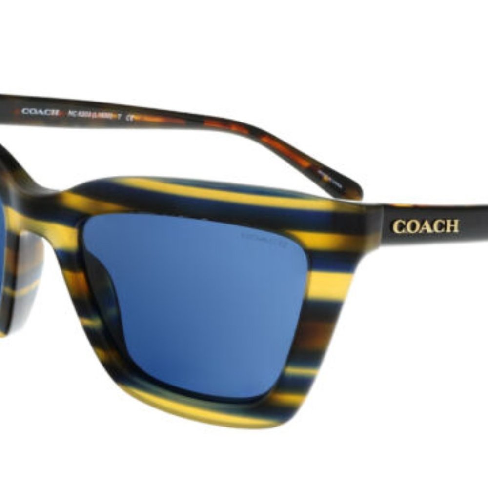 Coach Blue Honey Varsity Stripe Sunglasses - Picture 3 of 8